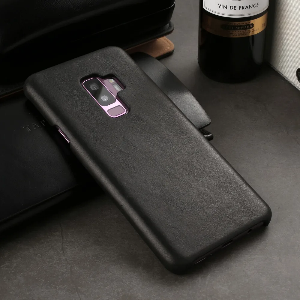 S9 плюс Чехол Для Телефона Чехол Ультра Тонкий ретро Стиль Роскошная натуральная кожа задняя крышка чехол защитный чехол для samsung Galaxy S9 плюс S9 Note 9