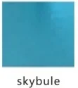 Sky Blue Платье с длинными рукавами для девочек металлик высокая горловина трико для Для женщин гимнастический купальник для балета, танцев блестящая молния для выступлений на сцене трико на застежке-молнии - Цвет: Sky Blue