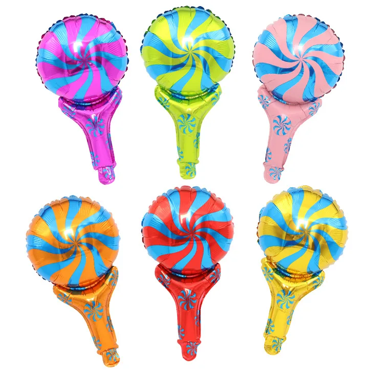 10 шт./лот ветряная мельница ручной фольги воздушные шары палочки на палочке