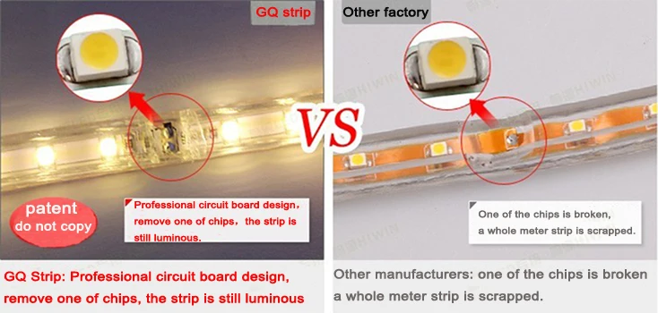 Super bright 5050 LED strip110V- 120V high voltage Cool White Tube type Waterproof flexible SMD led strip 60leds/M | Лампы и освещение