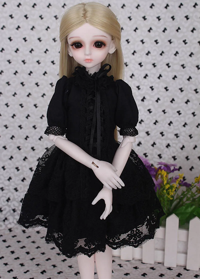 1/3 1/4 1/6 BJD кукла BJD/SD модное платье одежда милое черное Кукольное для маленьких