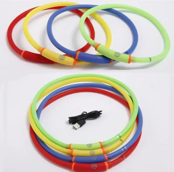Круглые трубчатые ошейники для домашних животных USB ошейник собак|Воротники| |