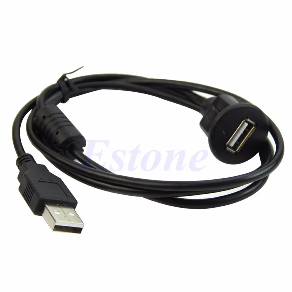 1 м Автомобильная приборная панель с креплением USB 2,0 A папа на гнездо панель расширения кабель