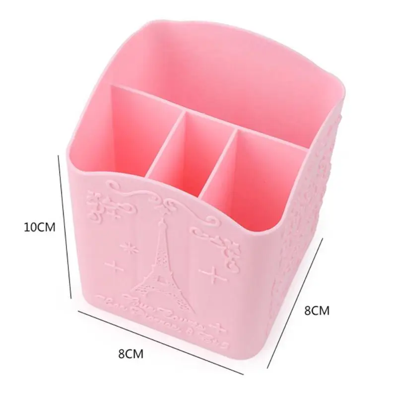 4 cells 3/4 ячеек, органайзер для макияжа, коробка для хранения, чехол, держатель для ювелирных изделий, косметический стенд, инструменты для макияжа, кисть, держатель - Цвет: 4 cells