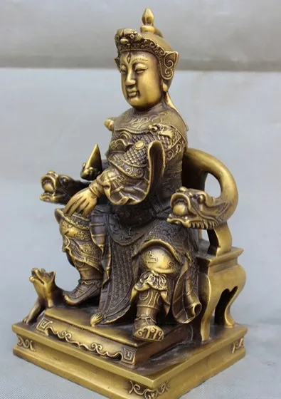 YM 320 13&quot Chinese Bronze Immortal Er Lang Yang Jian Shen God General Statue |