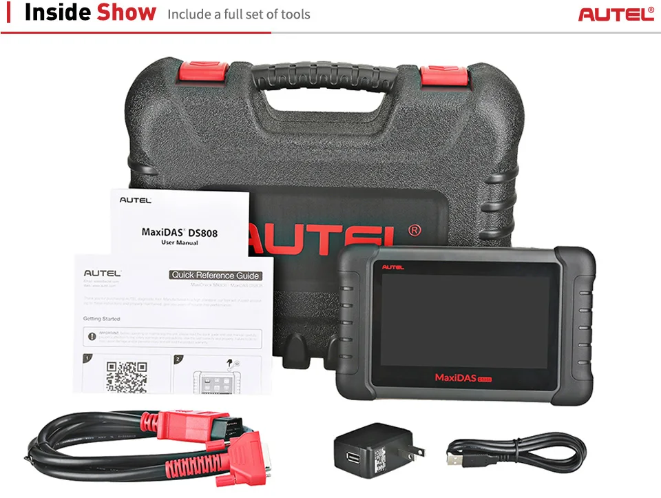 Autel MAXIDAS DS808 OBD2 сканер OBDII OBD 2 Авто диагностический сканер инструмент TPMS программируемый ключ программист Maxisys MS906