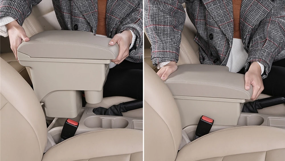 Для KIA Rio 4 Rio X-line подлокотник коробка usb интерфейс для зарядки центральный магазин содержимое коробка с аксессуары с usb подключением