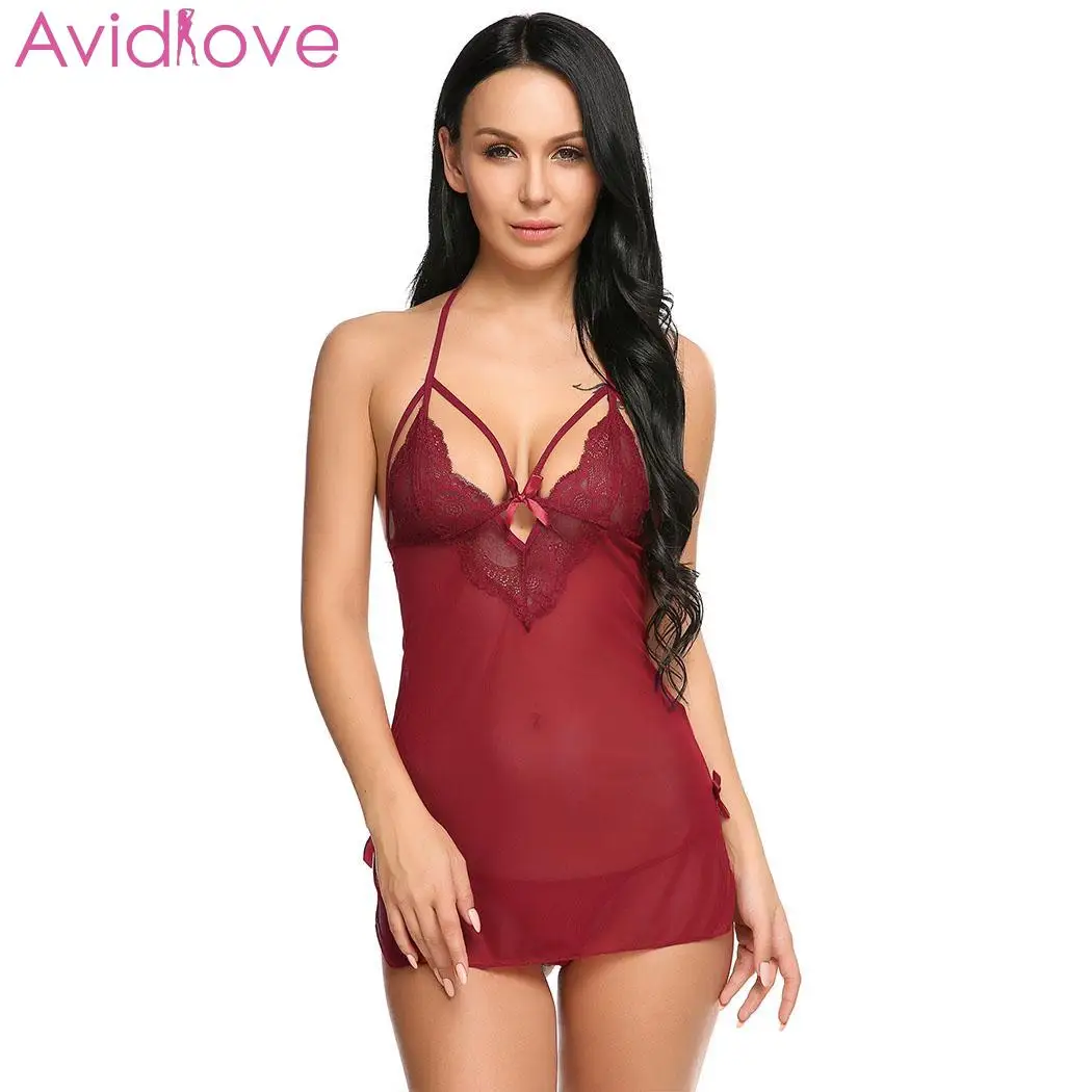 Avidlove женское сексуальное нижнее белье Эротические костюмы Babydoll Лоскутная Ночная