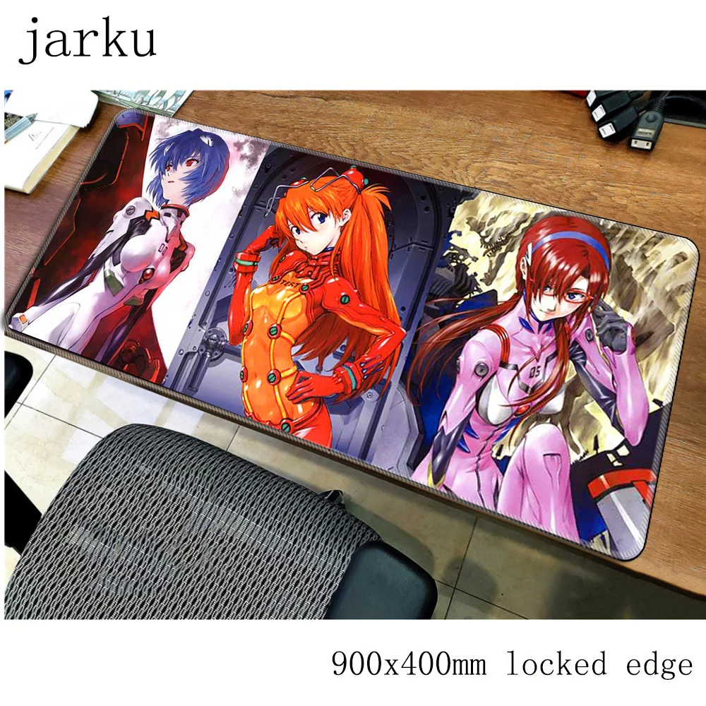 NEON GENESIS EVANGELION Коврик для мыши геймер 900x400 мм notbook коврик для мыши большой игровой коврик eva большой коврик для мыши ПК Настольный коврик