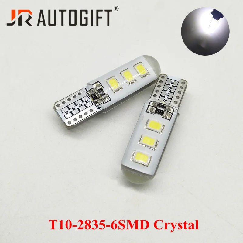 50 шт. габаритные огни s T10 2835 Светодиодный 6 SMD СВЕТОДИОДНЫЙ 194 W5W Кристалл
