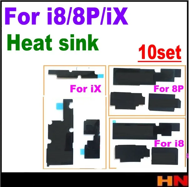 10 компл. Теплоотвод для iphone X 8 P ix i8 plus Материнская плата Щит теплоотвод наклейка