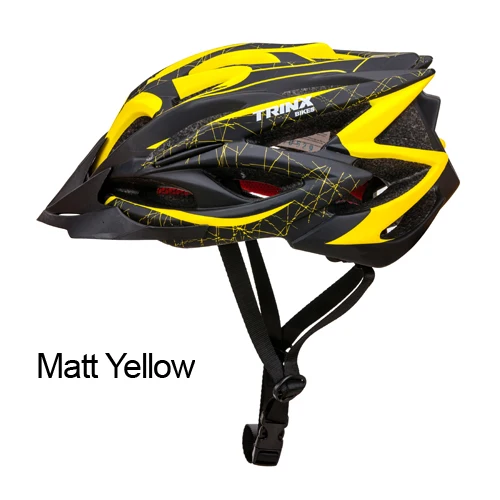 Matt Yellow TRINX велосипедный шлем для велосипедистов велосипед шлем профессиональный MTB горная дорога шлем гоночный велосипед регулируемая Безопасная крышка - Цвет: Matt Yellow