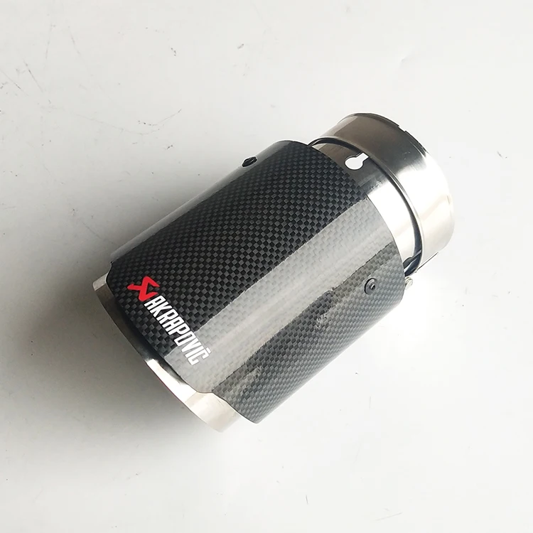 Универсальный Akrapovic автомобильный глушитель для мотоцикла на входе 80 мм выход 101