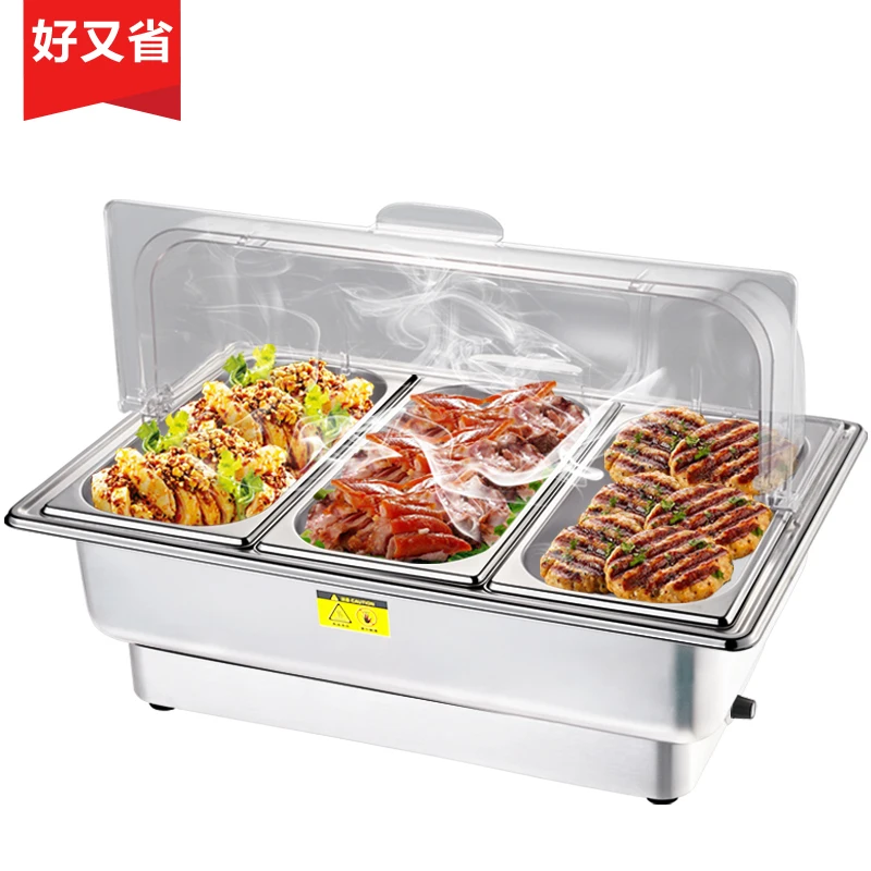 Buffet stove Transparent half flip Electric heated breakfast Visual Buffy furnace Hotel insulation | Инструменты