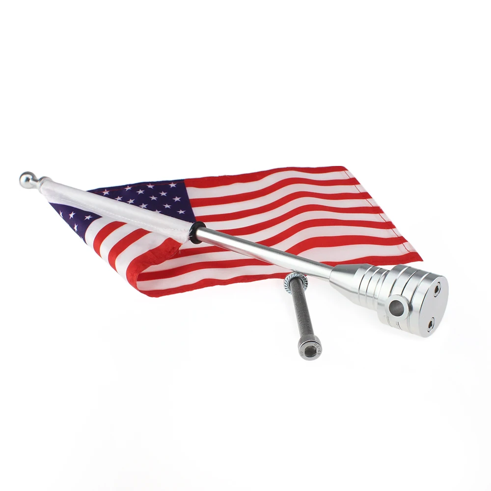 Мотоцикл на заказ задняя багажная полка крепление полюс с американский флаг США