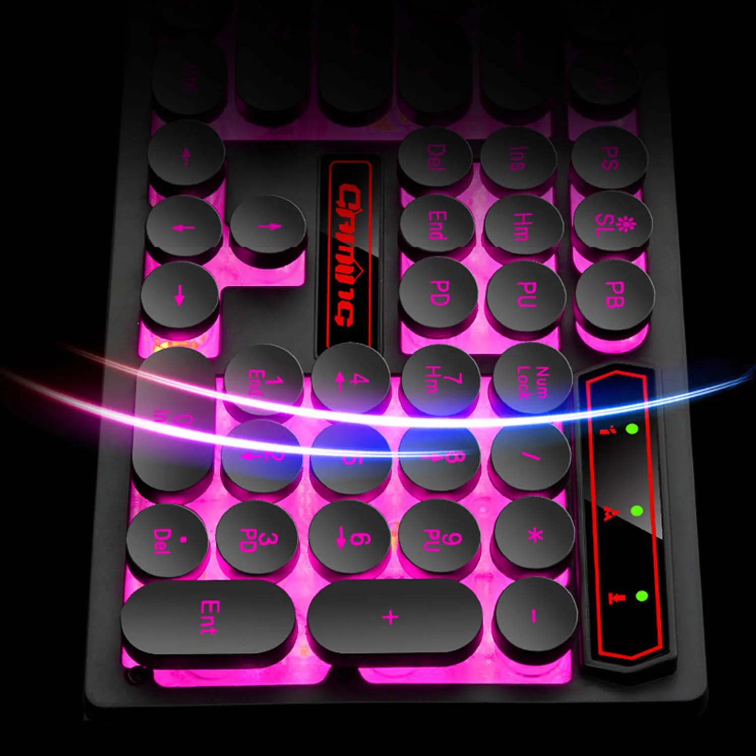 Elisona 104 KeysRetro машинка Стиль Anti-Ghosting USB Проводная игровая клавиатура с подсветкой