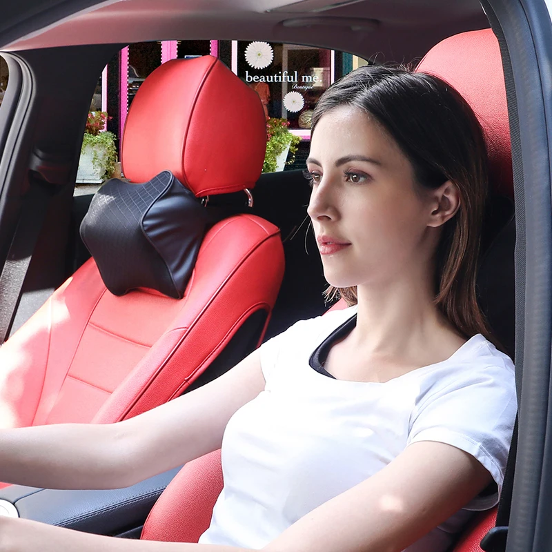 2 PCS Neck Pillow Support Car Seat For Driving Travel Memory Foam Headrest WearResistant Breathable Fine Work |