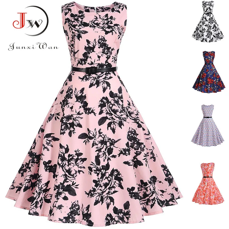 Женское винтажное платье в стиле ретро Одри Хепберн 50 х 60 годов летнее с