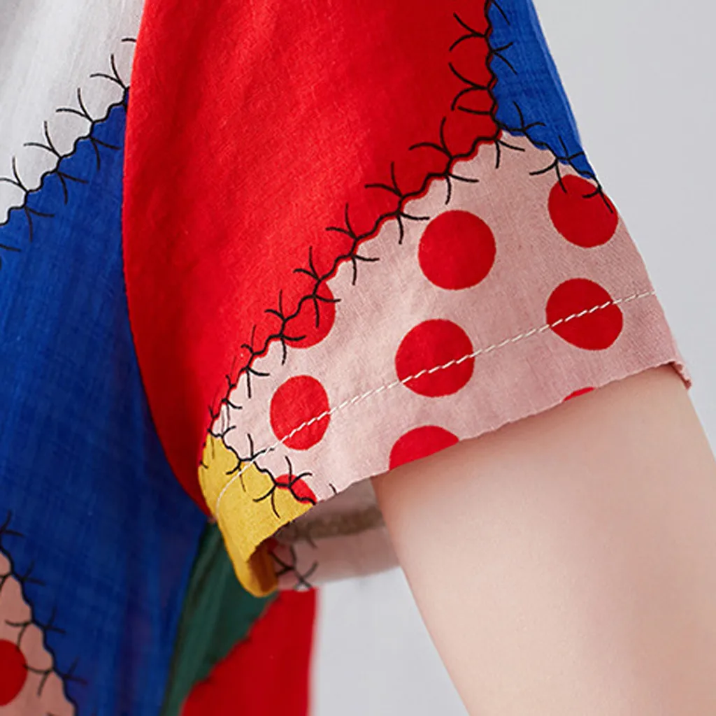 Женское платье больших размеров мешковатое vestidos de festa хлопковое льняное с