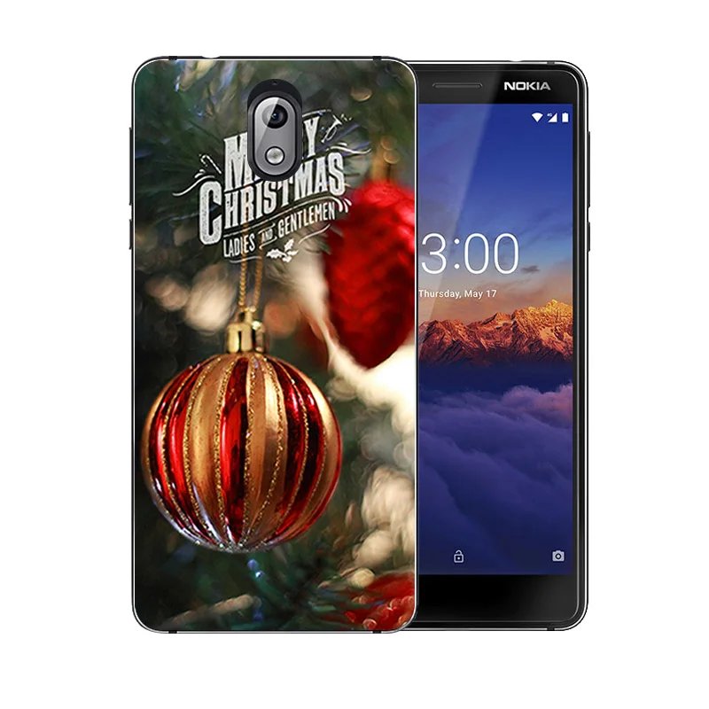 Back For Nokia 3 2018 / 3.1 Silicone TPU Phone Cases Ultra Thin Merry X'MAS Pattern Fundas for TA-1063 TA-1057 Shells |