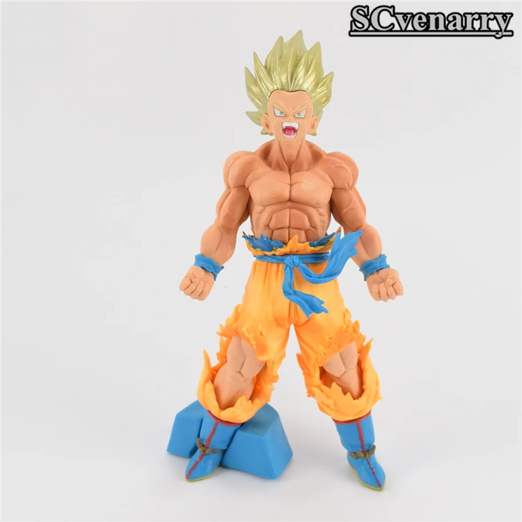 Dragon Ball Z кровь Саян Сон Гоку ПВХ фигурку Коллекция модель игрушки 20 см|Игровые