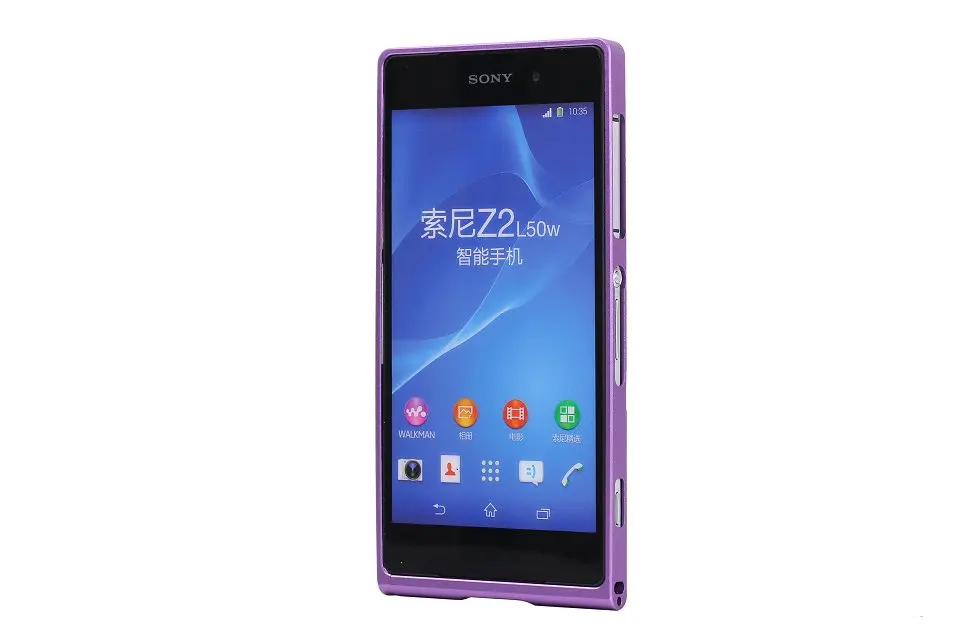 TX для Xperia Z2 capa fundas рамка-бампер из сплава Sony L50W D6502 D6503 алюминиевый чехол-бампер +