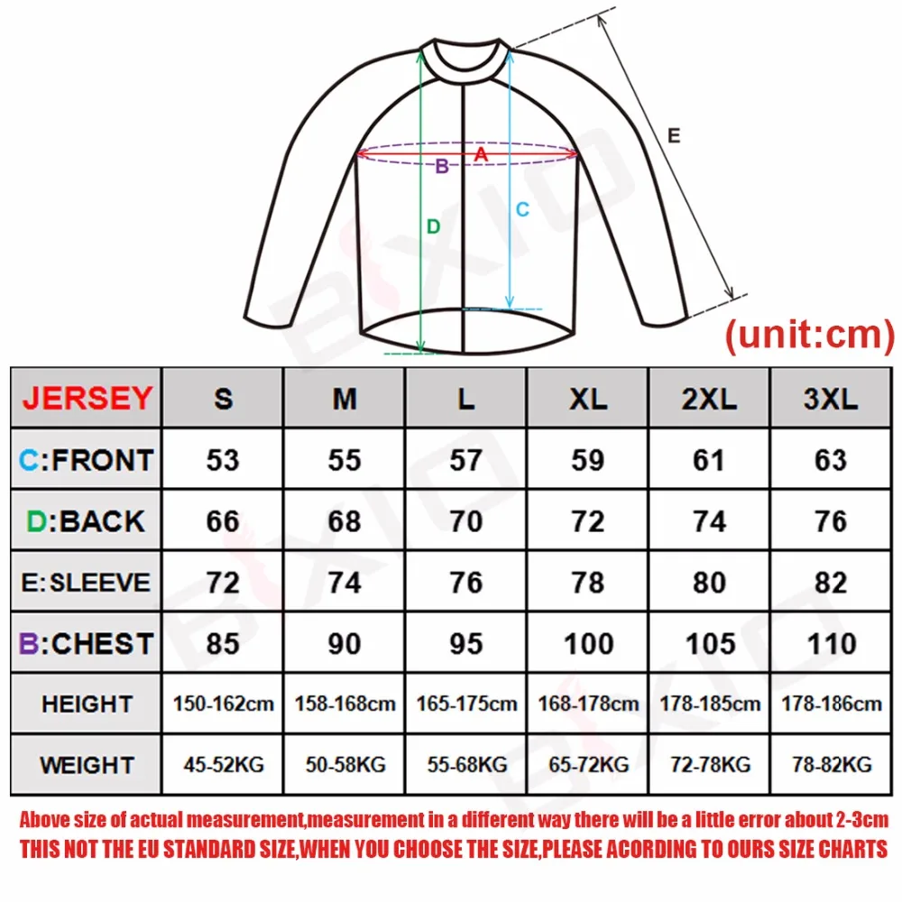 

BXIO Cycling Clothing MTB Bike Clothes Pro Team Cycling Jersey Long Sleeve Bicycle Wear Ropa Ciclismo Mujer 13-J