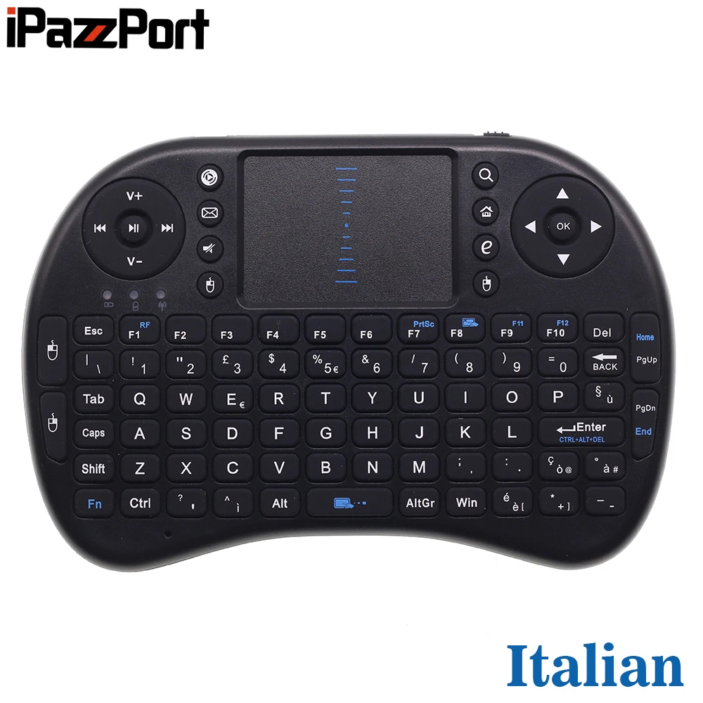 Беспроводная мини клавиатура Air Mouse iPazzPort 2 4 ГГц с сенсорной панелью для ТВ