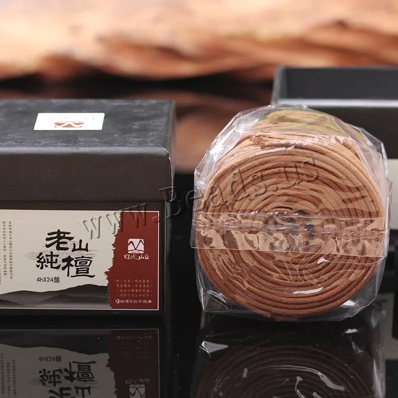 48 катушек натуральная сандаловая катушка благовония комаров Agarwood Wormwood катушки