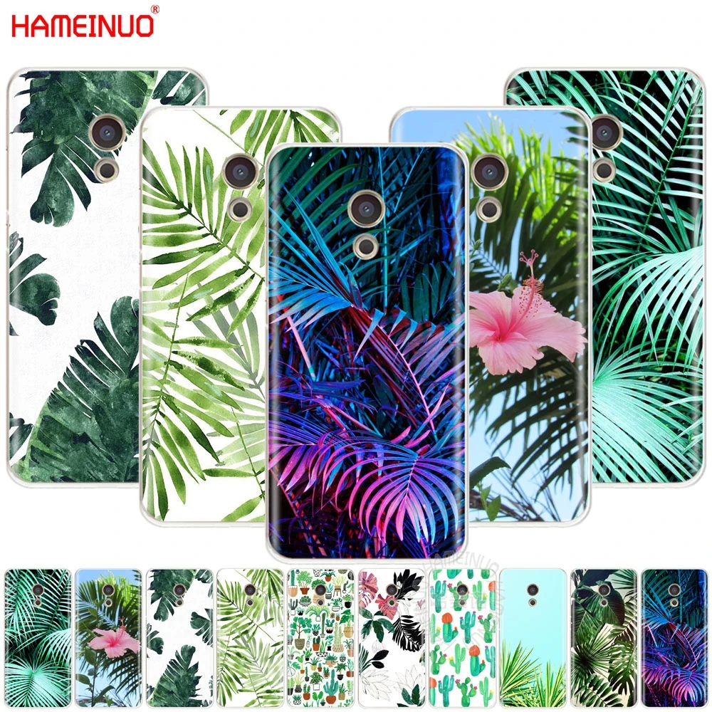 Чехол HAMEINUO с зелеными листьями для Meizu M6 M5 M5S M2 M3 M3S MX4 MX5 MX6 PRO 6 5 U10 U20 note plus|Бамперы| |