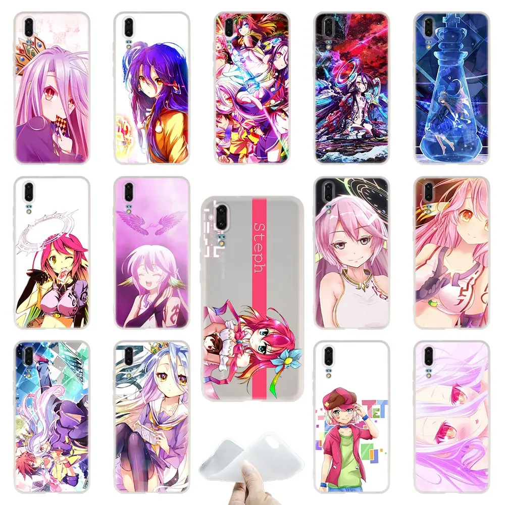 Чехлы для телефонов с Аниме dakimakura no game life чехлы Huawei P40 P30 P20 Pro P10 P9 Lite p30lite p40lite P samrt Z
