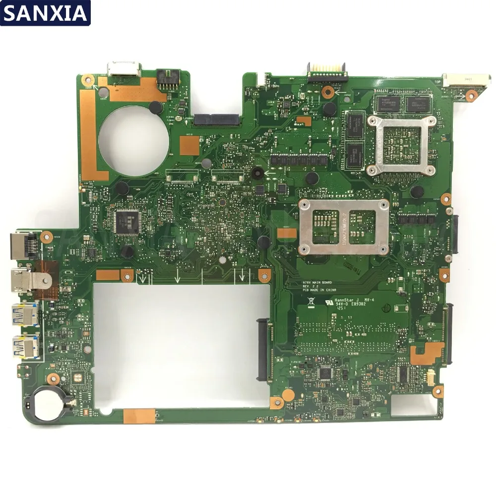 Kefu N76VZ материнская плата для ноутбука ASUS N76VZ N76VM N76VJ N76V оригинальная материнская плата Тесты GT650M