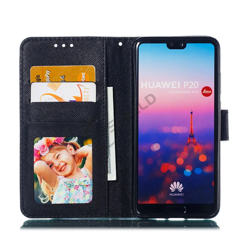 3D чехол для Huawei P20 Global EML L29 L09 силиконовый флип-чехол с фоторамкой телефона P 20 EML-L29