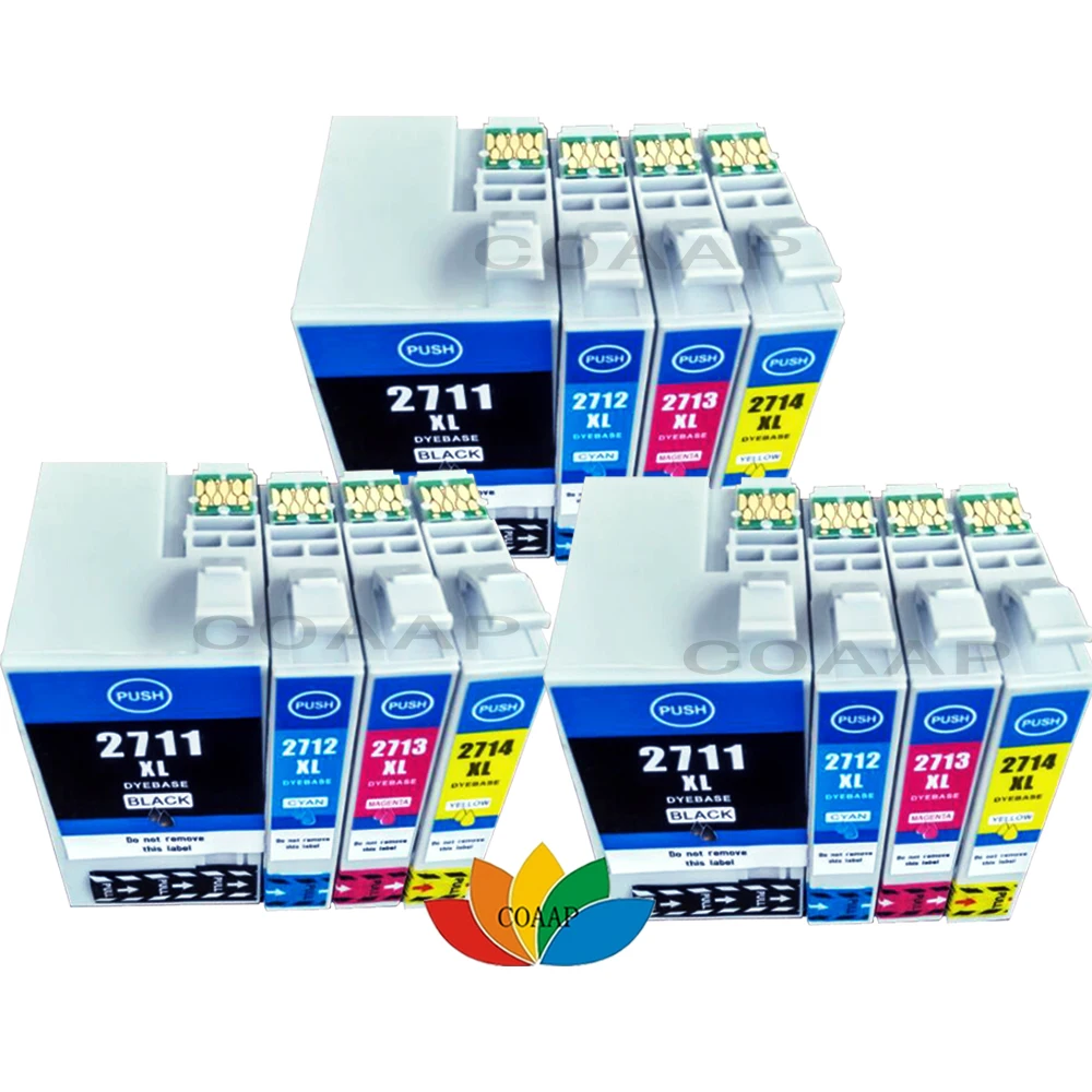 12pk T2711 T2714 Совместимый картридж для Epson WorkForce Pro WF 3620DWF 3640DTWF DTWF|ink cartridge|compatible ink