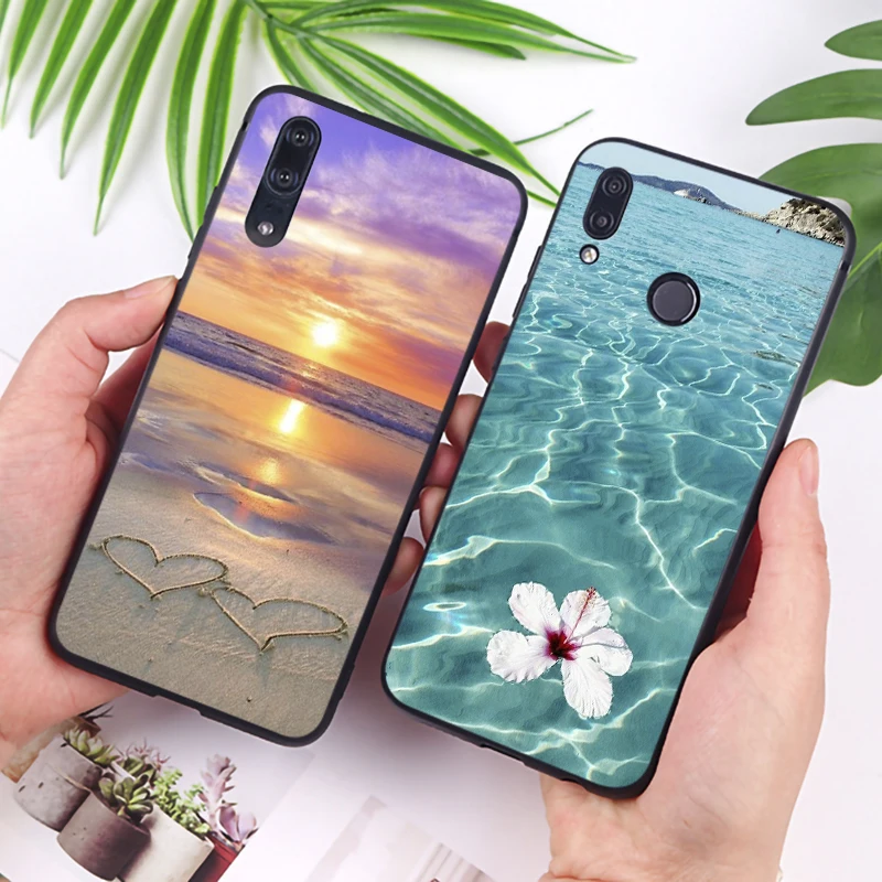 Летний Пляжный Мягкий силиконовый чехол для телефона huawei honor 9x pro 8x10 20 10 lite |