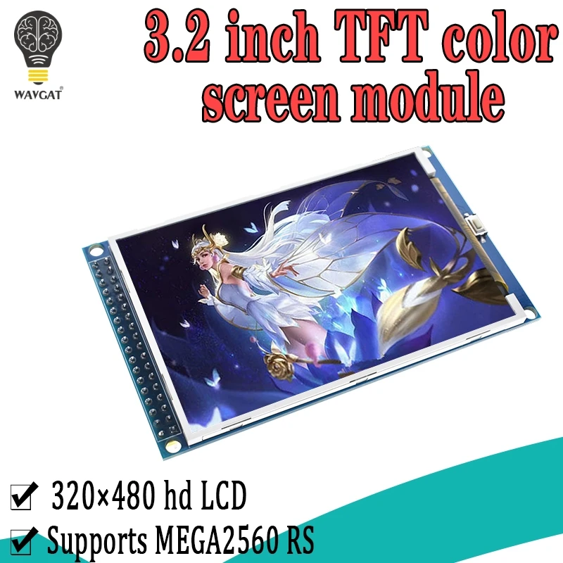 Модуль ЖК экрана WAVGAT 3 2 дюйма TFT ''HD 320X480 для Arduino MEGA2560 R3 STM32 C51 демонстрационная