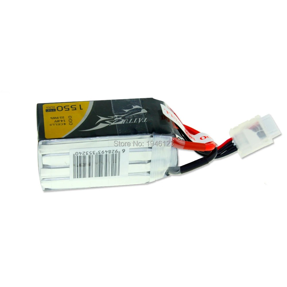 Аккумулятор Tattu 4S 75C 14,8 V 1300mAh 1550mAh 1800mAh Lipo Racing с разъемом XT60 для FPV квадрокоптера дрона радиоуправляемого вертолета автомобиля