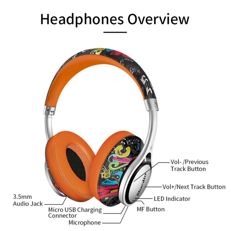 A2 Bluetooth наушники модные беспроводная гарнитура со стереозвуком и мощным басом