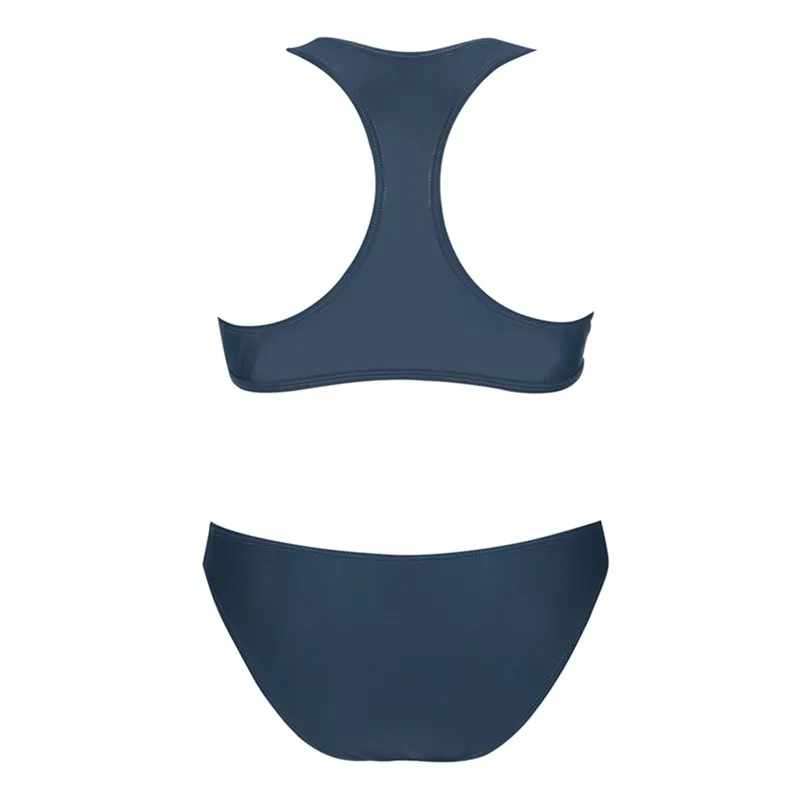Cobunny New Bikinis Famale Swimwear Tank Bandeau Bikini Set Girls Swimsuit Solid Crop Swim Suit Two Pieces Women's Bathing Suits |