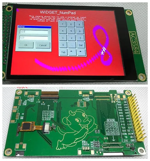 IPS 3 5 дюймов 16 7 M HD TFT LCD емкостный сенсорный экран с адаптером платы R61529 Привод IC