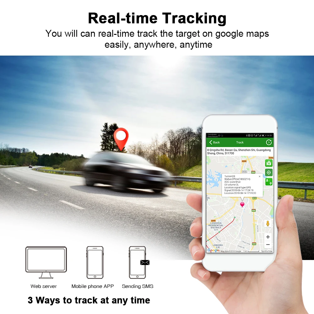 GPS локатор 3G Отключение подачи топлива трекер в реальном времени 9 36 гео забор