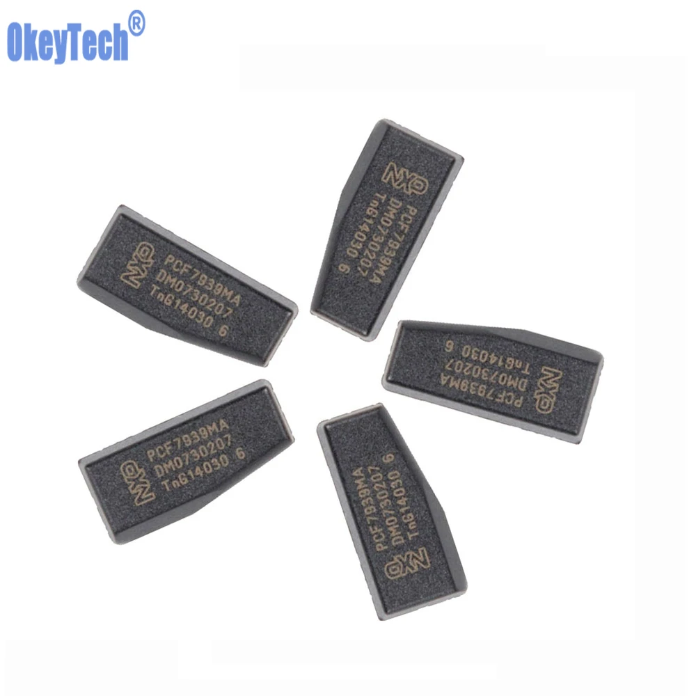 OkeyTech PCF7939MA PCF7939 TP39 Автомобильный ключ чип транспондер пустые чипы для Renault авто ключ Керамический чип