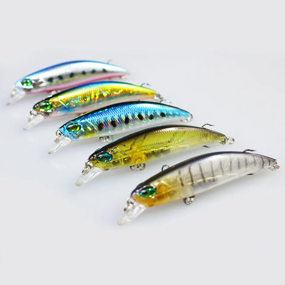 1 шт. плавающая приманка в виде гольяна лазерная искусственная с 3D глазами 6 5 см 4 г