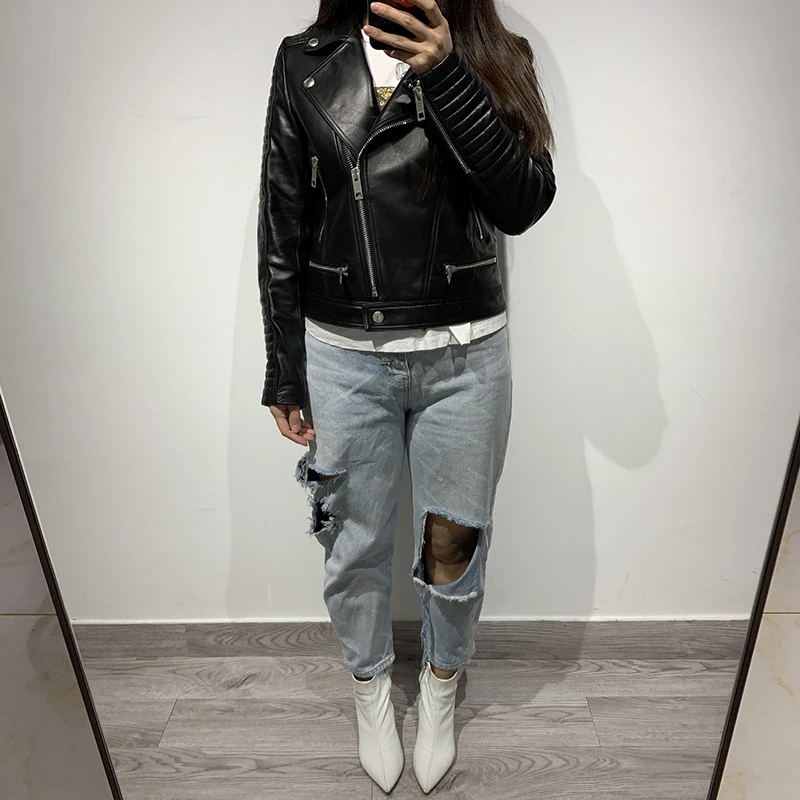 Женская куртка из натуральной кожи кожи|Кожаные куртки| |