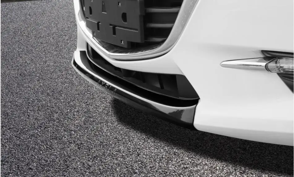 Четыре Цвета ABS пластик переднего бампера для губ чехол накладка для Mazda 3 Axela
