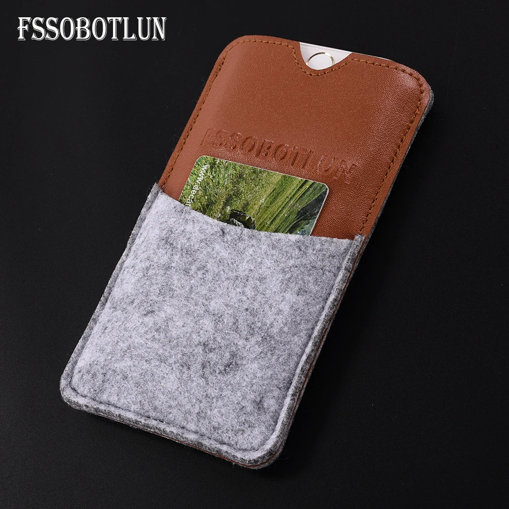 Чехол FSSOBOTLUN для ZTE Tempo Go 5 0 дюйма 6 стилей защитная сумка с карманом карт шерстяной