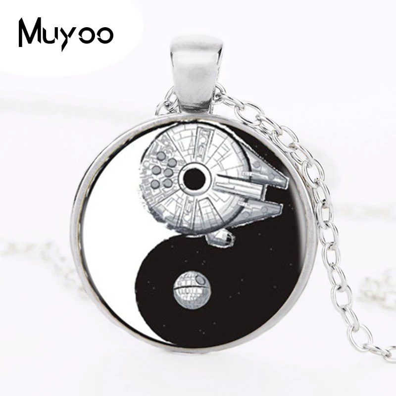 Колье с кулоном и логотипом Yin Yang винтажное ювелирное ожерелье ручной работы