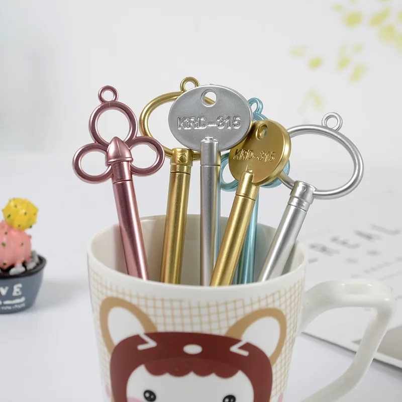 100 Pcs Key Neuter Gel Pen Cute Creative Retro Stationery Office Supplies Small Gifts for Students Kawaii School Supplies