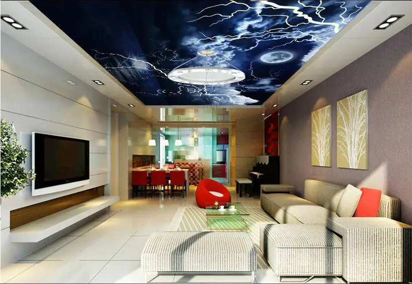 Настенные 3D-обои на заказ Фреска с изображением Луны ночи мечты одуванчика