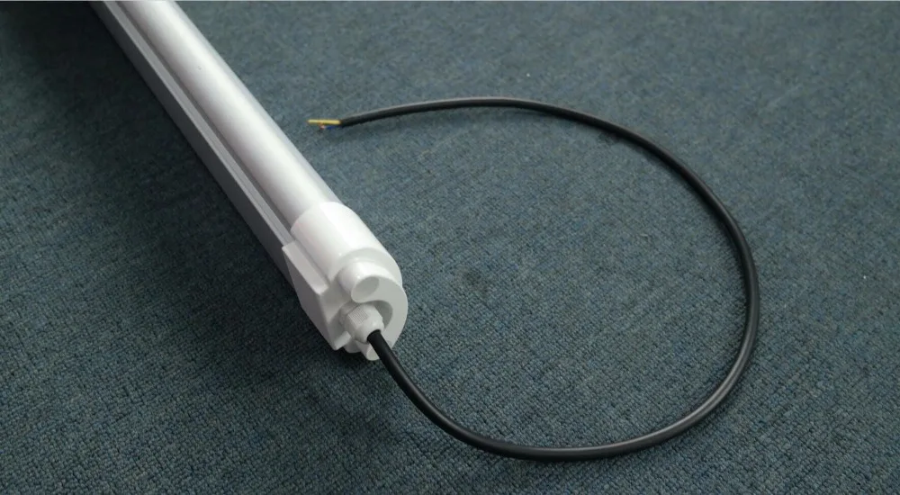 Бесплатная доставка Высокое качество LED Tri proof Light Tube 0 6 m 9 1 2 5 AC180 240V PF&gt 95 110LM/W